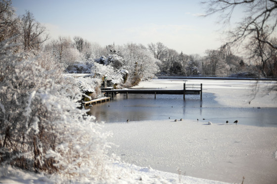 Mens Bathing Pond in Winter | Hampstead Heath, London